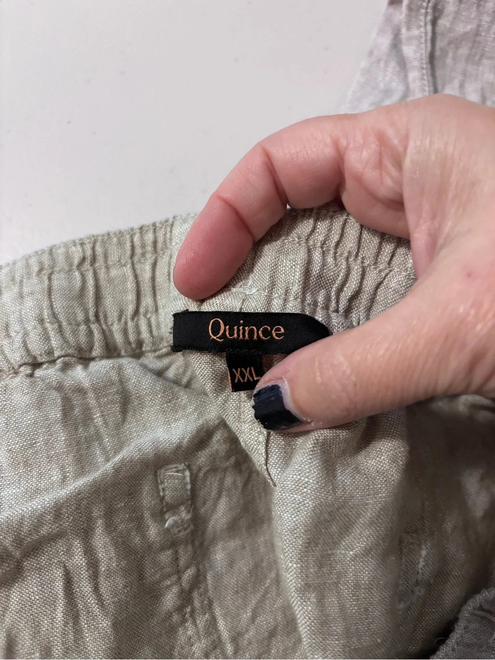 Quince Mens 100% European Linen Drawstring Beach Pants 32” Size XXL Flax Luxury